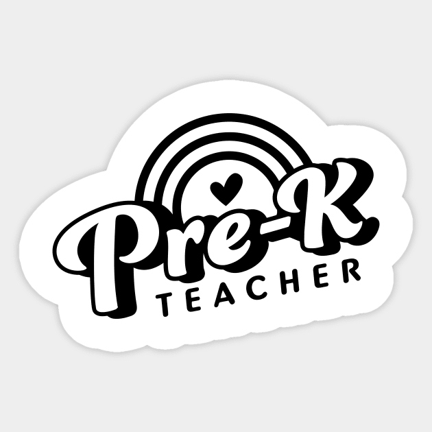 PRE K Teacher Sticker by aandikdony